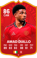 Amad Diallo Manchester United FC Football Card – thumbnail 1