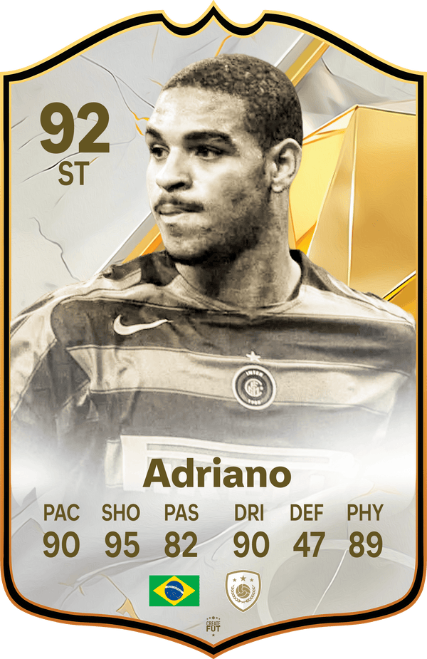Adriano Icon FC Football Card
