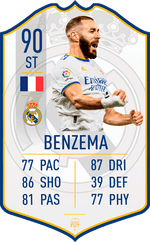 Benzema Real Madrid FC Football Card – thumbnail 1