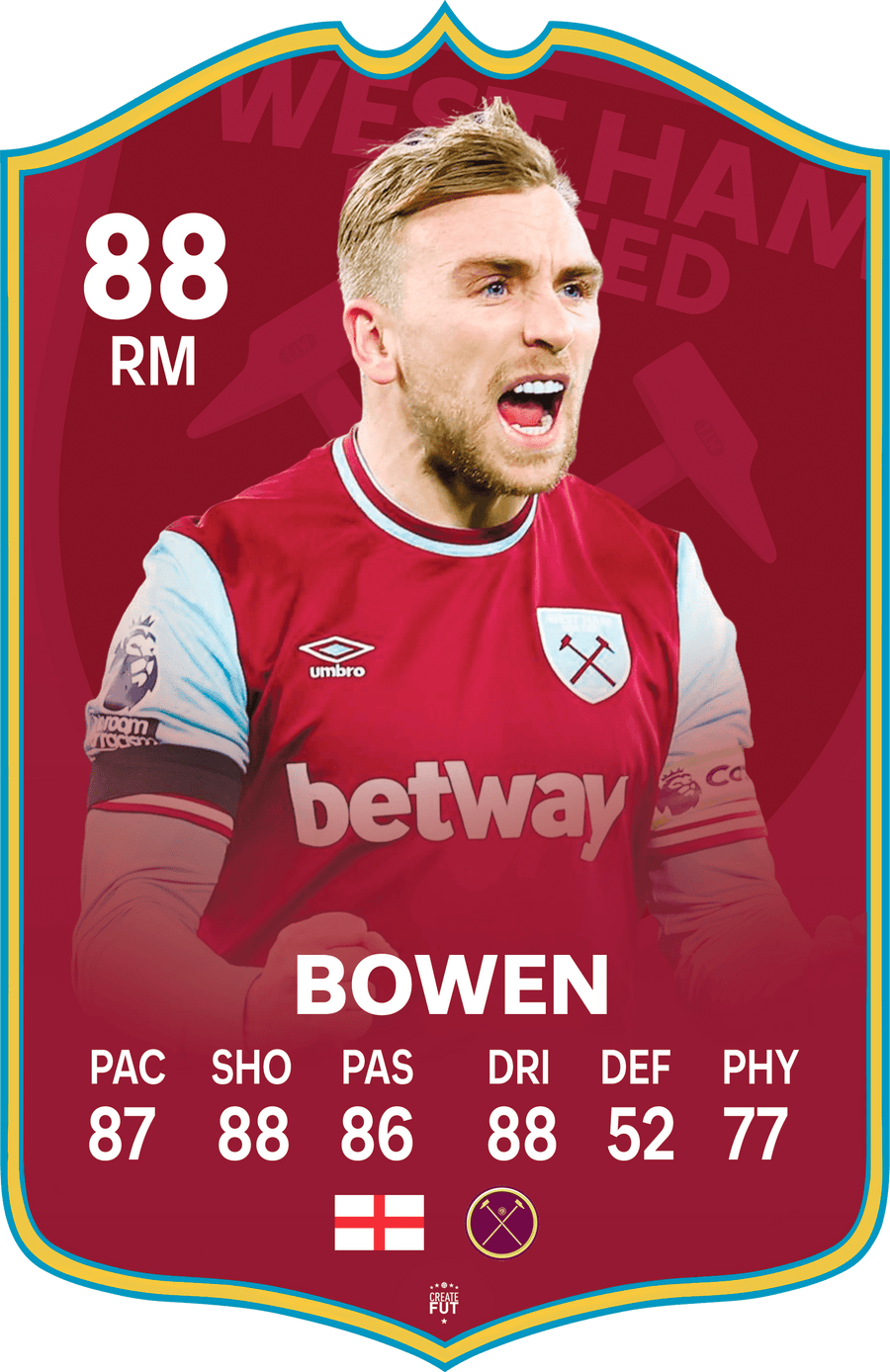 Bowen Westham FC Football Card