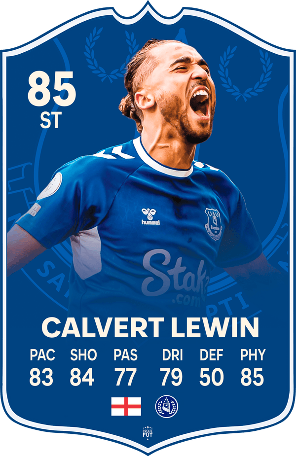 Calvert-Lewin Everton FC Football Card