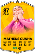 Matheus Cunha Wolves FC Football Card