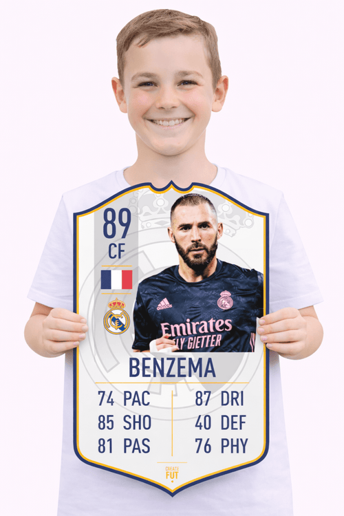 Benzema Real Madrid FC Football Card