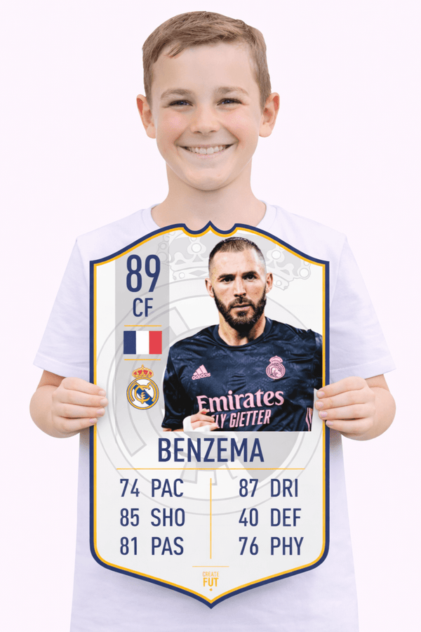 Benzema Real Madrid FC Football Card