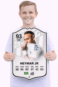 Neymar JR Santos FC Football Card