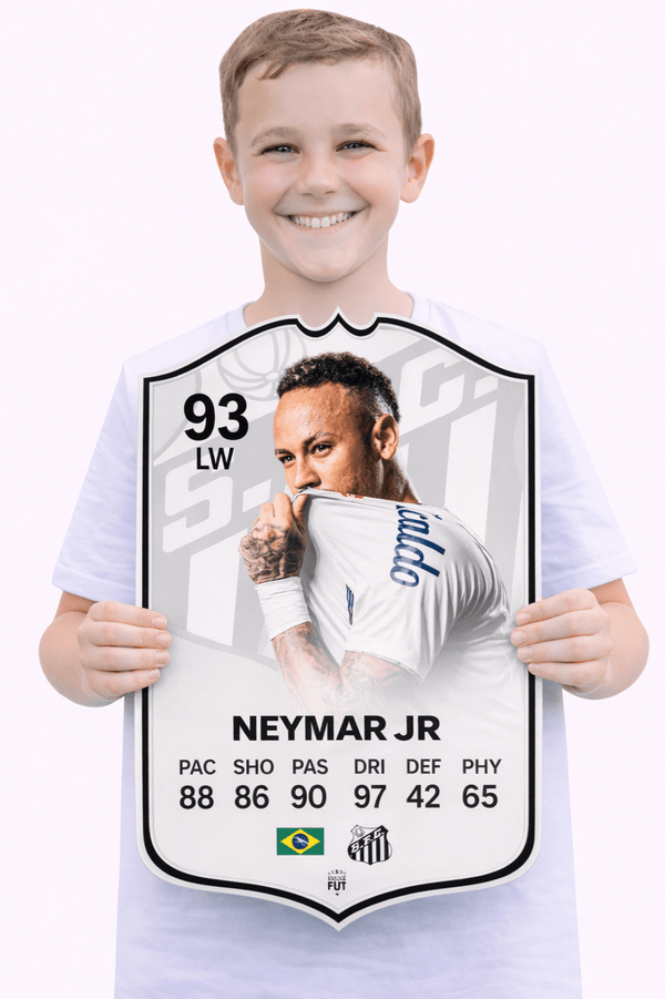 Neymar JR Santos FC Football Card
