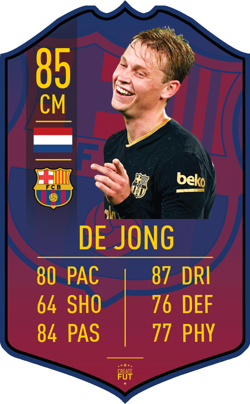 De Jong Barcelona FC Football Card