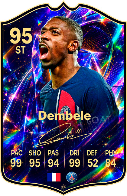 Ousmane Dembélé - Paris Saint-Germain | Signature Series Football Card