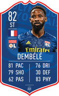 Dembele Lyon FC Football Card