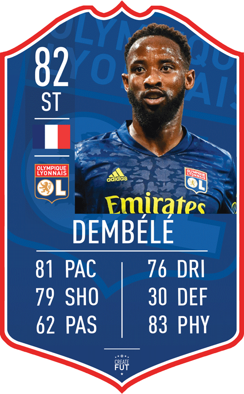 Dembele Lyon FC Football Card