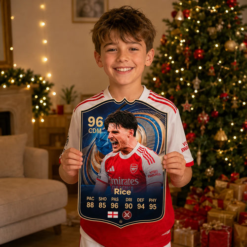 Declan Rice Arsenal FC26 Football Card - The Best Gift for Football Fans
