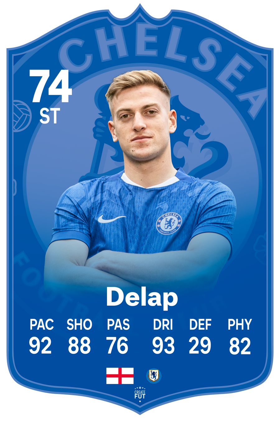 Delap Chelsea FC Football Card
