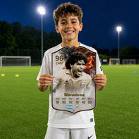 Diego Maradona FC26 Football Card - FIFA Ultimate Team Style Gift