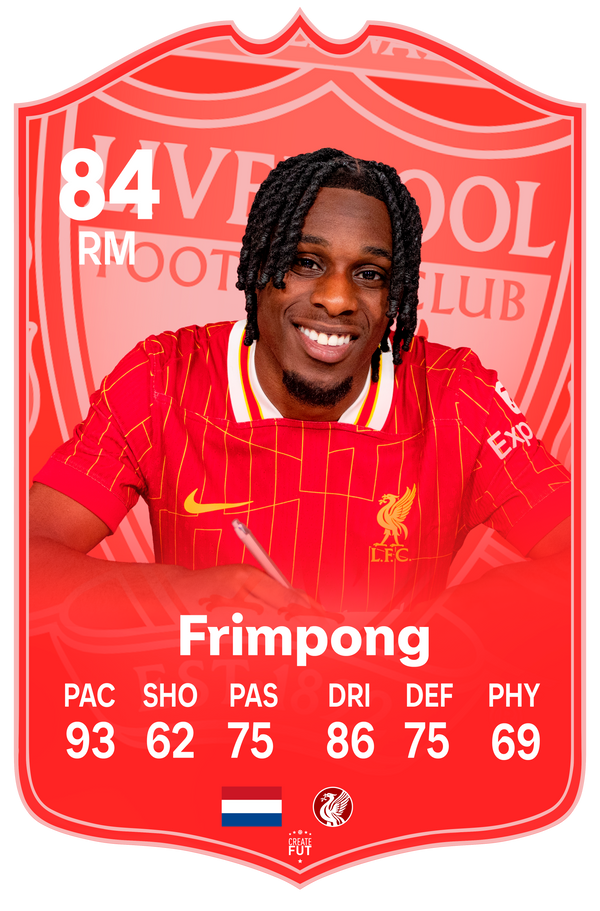 Frimpong Liverpool FC Football Card