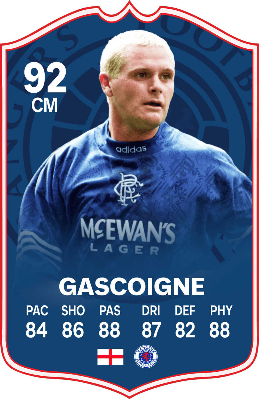 Gascoigne FC Football Card