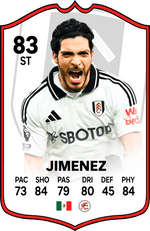 Jiménez Fulham FC Football Card – thumbnail 1