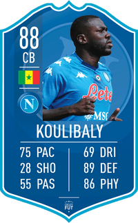 Koulibaly Napoli FC Football Card