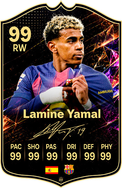 Lamine Yamal - FC Barcelona | Signature Series Football Card