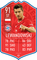 Lewandowski Bayern FC Football Card