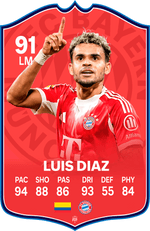 Luis Diaz Bayern FC Football Card – thumbnail 1