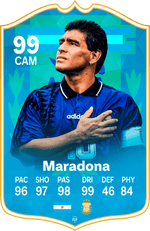 Diego Maradona Argentina Icon FC Football Card – thumbnail 1
