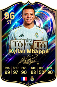 Kylian Mbappé - Real Madrid | Signature Series Football Card