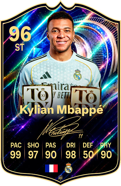 Kylian Mbappé - Real Madrid | Signature Series Football Card