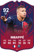 Mbappe PSG FC Football Card