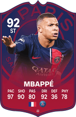 Mbappe PSG FC Football Card – thumbnail 1