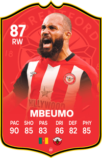 Mbeumo Brentford FC Football Card