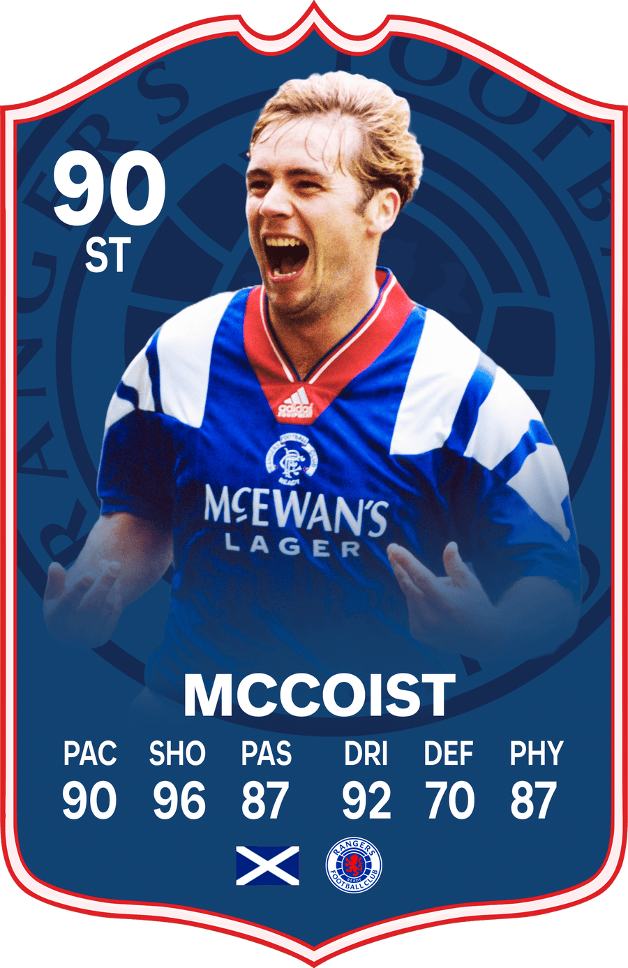 McCoist FC Football Card