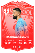 Mamardashvili Liverpool FC Football Card
