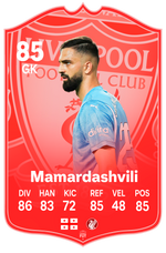 Mamardashvili Liverpool FC Football Card – thumbnail 1