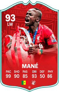 Sadio Mané Liverpool FC Football Card
