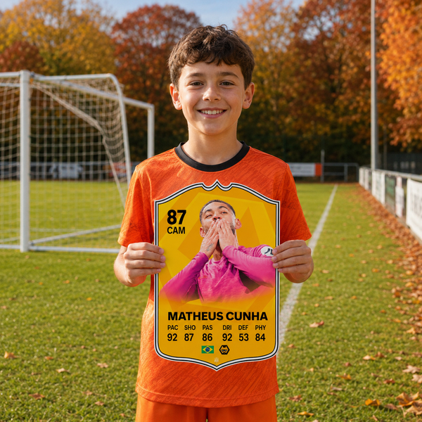 Matheus Cunha Wolves FC Football Card