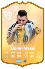Lionel Messi Argentina Qatar FC Football Card – thumbnail 1
