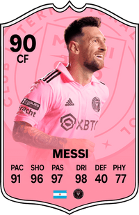Lionel Messi Inter Miami FC Football Card
