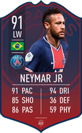 Neymar PSG FC Football Card