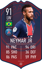 Neymar PSG FC Football Card