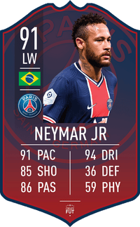 Neymar PSG FC Football Card