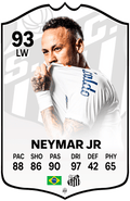 Neymar JR Santos FC Football Card