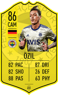 Ozil Fenerbahce FC Football Card