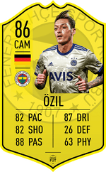 Ozil Fenerbahce FC Football Card