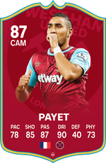 Payet West Ham FC Football Card – thumbnail 1
