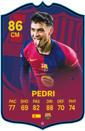 Pedri FCB FC Football Card
