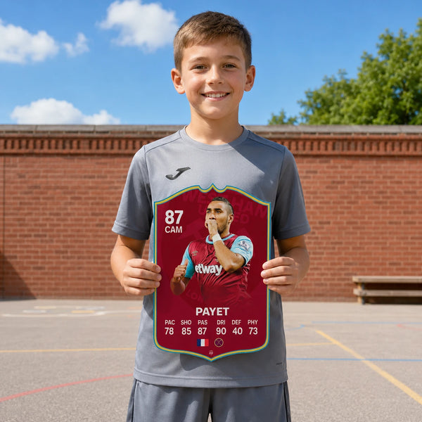 Payet West Ham FC Football Card