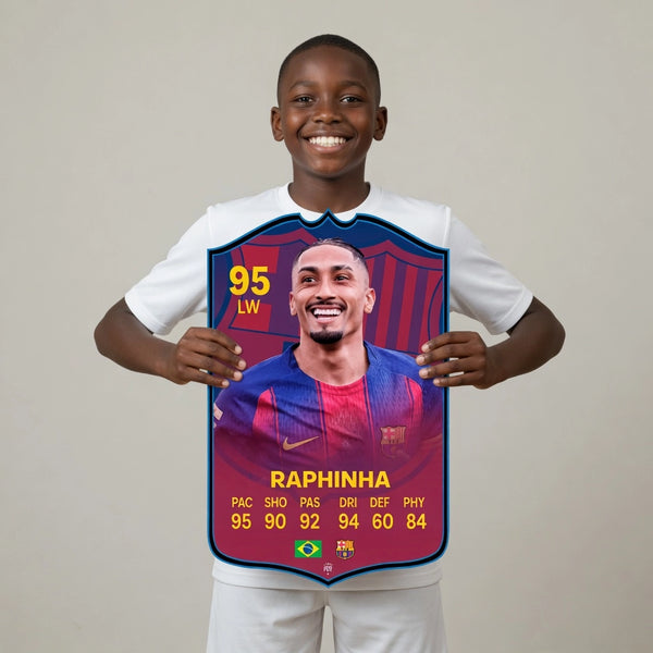 Raphinha Barcelona FC Football Card