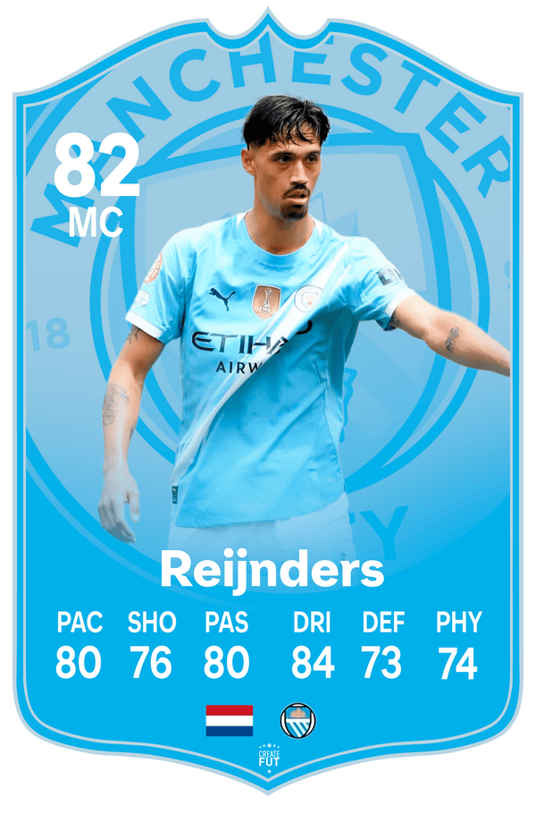 Reijnders Man City FC Football Card