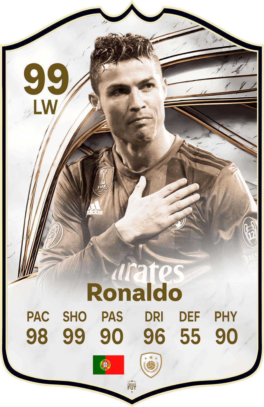 Cristiano Ronaldo CR7 Icon FC Football Card