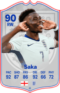 Bukayo Saka England FC Football Card